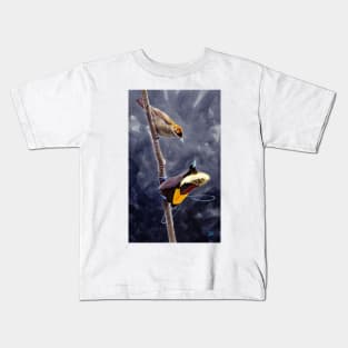 Magnificent Bird of Paradise pair Kids T-Shirt